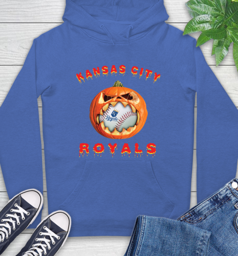 MLB Kansas City Royals Halloween Pumpkin Baseball Sports Hoodie 9