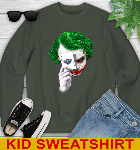 New Orleans Pelicans NBA Basketball Joker Card Shirt Youth Sweatshirt 8