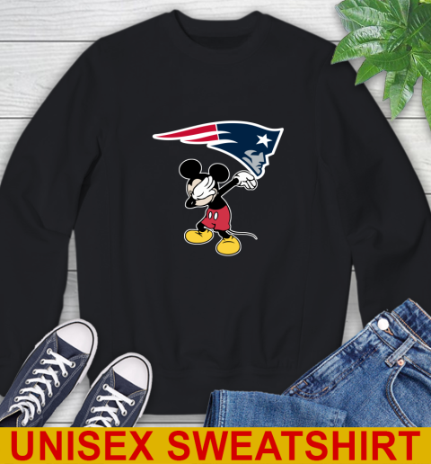 New England Patriots NFL Football Dabbing Mickey Disney Sports Sweatshirt 2