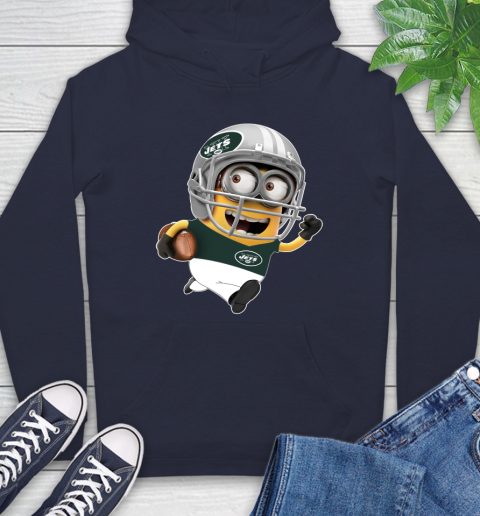 NFL New York Jets Minions Disney Football Sports Hoodie 4