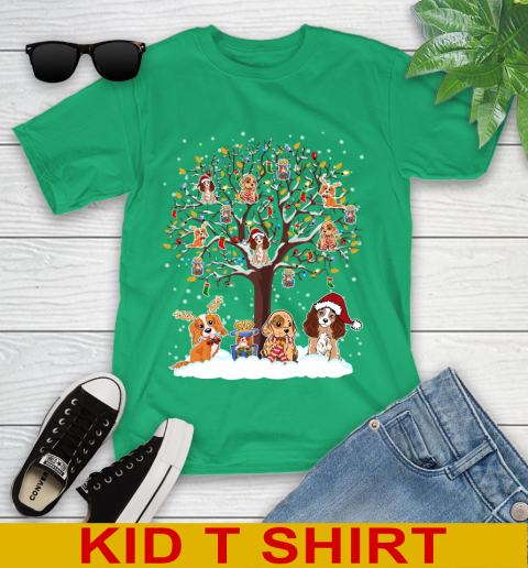Coker spaniel dog pet lover christmas tree shirt 103