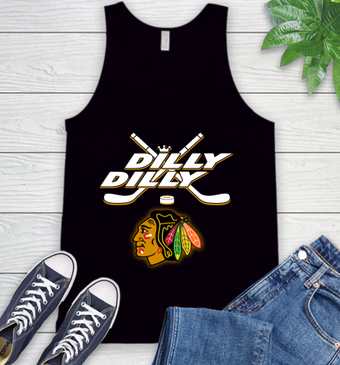 NHL Chicago Blackhawks Dilly Dilly Hockey Sports Tank Top 2
