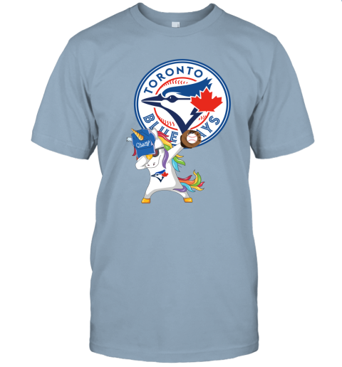 Hip Hop Dabbing Unicorn Flippin Love Toronto Blue Jays Unisex Jersey Tee