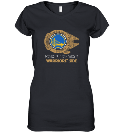 NBA Come To The Golden State Warriors Star Wars Basketball Sports Women's V-Neck T-Shirt