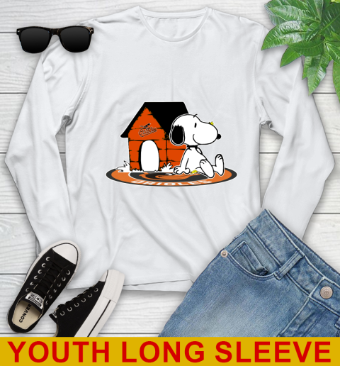 MLB Baseball Baltimore Orioles Snoopy The Peanuts Movie Shirt Youth Long Sleeve