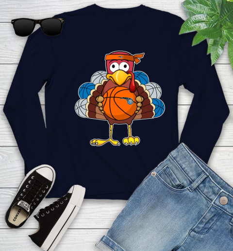 Orlando Magic Turkey thanksgiving day Youth Long Sleeve 3