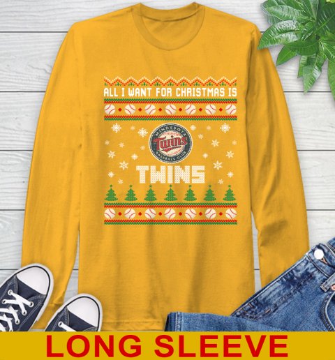MLB All I Want For Christmas Is Minnesota Twins Baseball Sports 56