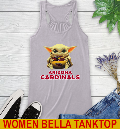 NFL Football Arizona Cardinals Baby Yoda Star Wars Shirt Racerback Tank 5
