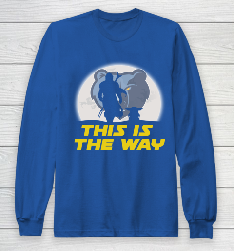 Memphis Grizzlies NBA Basketball Star Wars Yoda And Mandalorian This Is The Way Long Sleeve T-Shirt 6