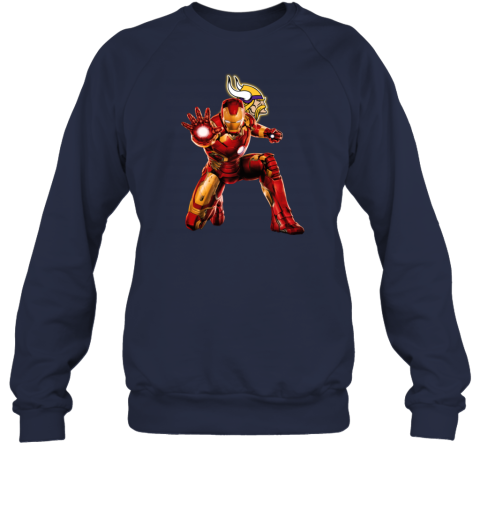 NFL Iron Man Minnesota Vikings Long Sleeve T-Shirt - Rookbrand