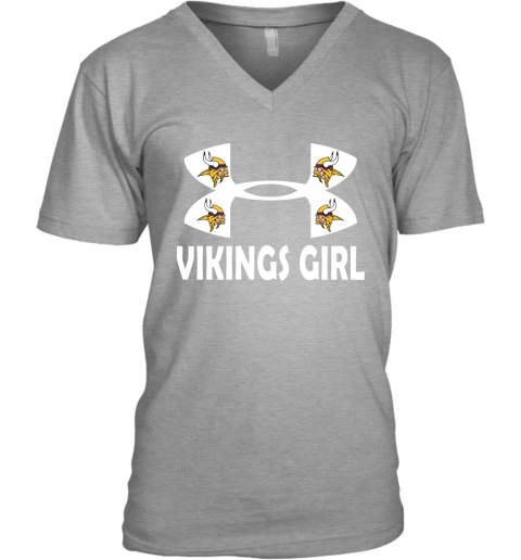 NFL Minnesota Vikings Girl Under Armour Football Sports F5UX9Z2Yu1L v neck unisex 8 95 151514 front sport grey