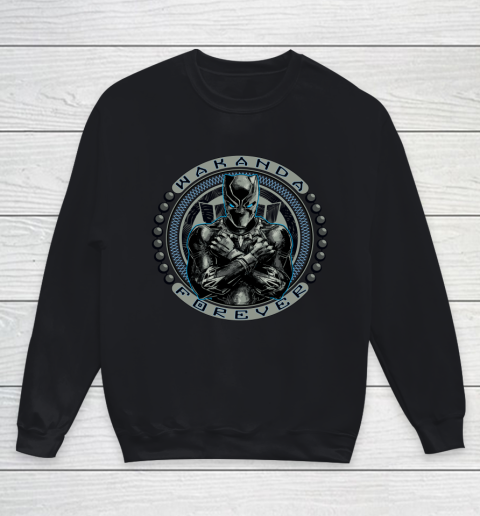 Marvel Black Panther Circle Bead Logo Youth Sweatshirt