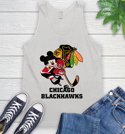 NHL Chicago Blackhawks Mickey Mouse Disney Hockey T Shirt Tank Top