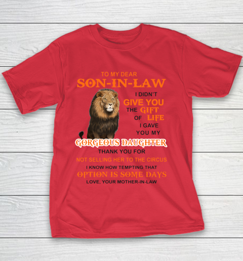 To My Dear Son In Law Youth T-Shirt 6