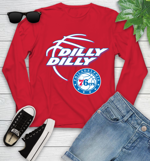 NBA Philadelphia 76ers Dilly Dilly Basketball Sports Youth Long Sleeve 11