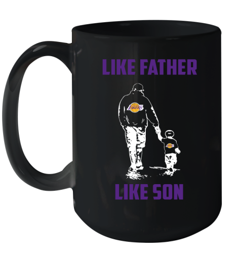 Los Angeles Lakers NBA Basketball Like Father Like Son Sports Ceramic Mug 15oz