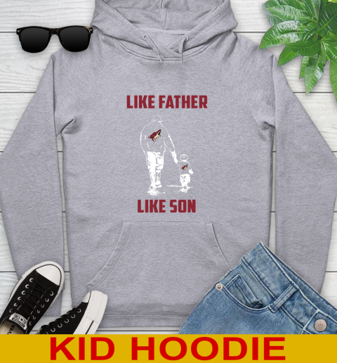 Arizona Coyotes NHL Hockey Like Father Like Son Sports Youth Hoodie 6