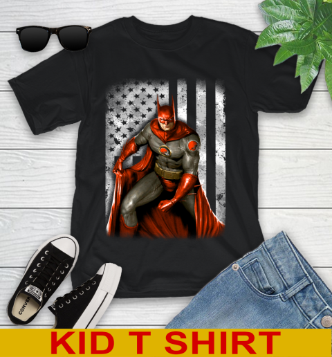 Cleveland Browns NFL Football Batman DC American Flag Shirt Youth T-Shirt