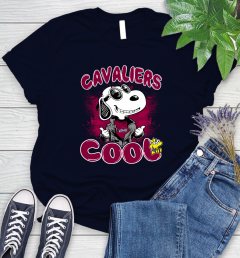 NBA Basketball Cleveland Cavaliers Cool Snoopy Shirt Women's T-Shirt 2