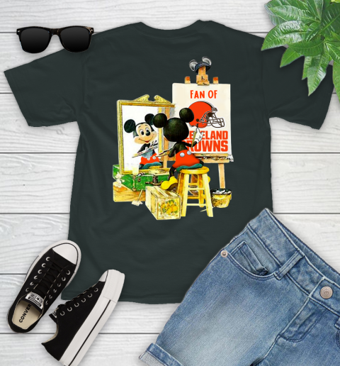 NFL Football Cleveland Browns Mickey Drawing Shirt 98