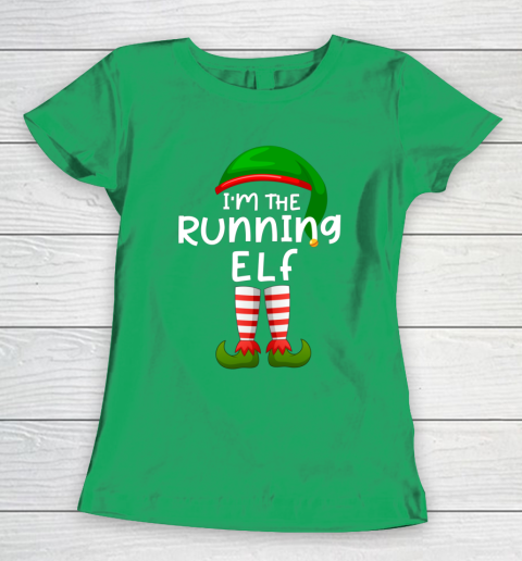 I m The Running Elf Funny Elf Family Matching Christmas Women's T-Shirt 5