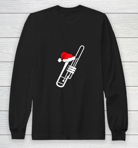 Christmas Gift Trombone Santa Trombone Funny Xmas Pajama Long Sleeve T-Shirt