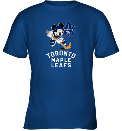 NHL Hockey Mickey Mouse Team Toronto Maple Leafs Youth Sweatshirt 