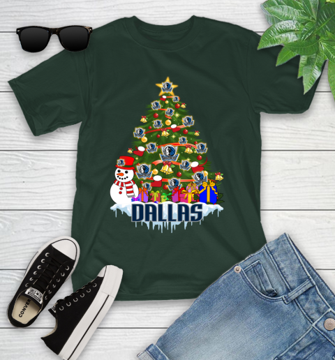 Dallas Mavericks Merry Christmas NBA Basketball Sports Youth T-Shirt 5