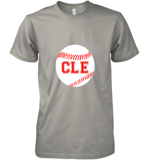 otlj cleveland ohio baseball heart cle premium guys tee 5 front light grey