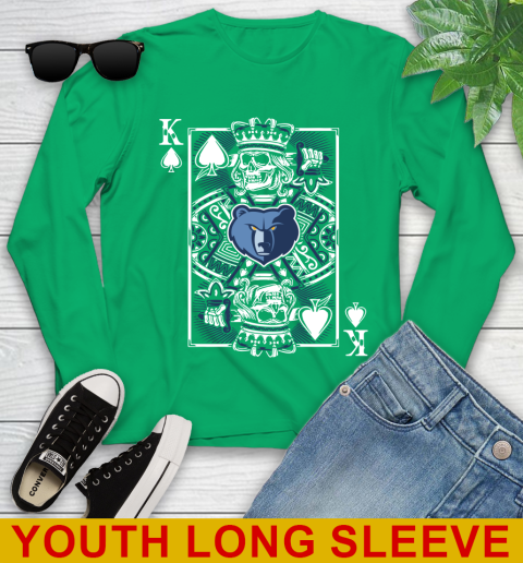Memphis Grizzlies NBA Basketball The King Of Spades Death Cards Shirt Youth Long Sleeve 7