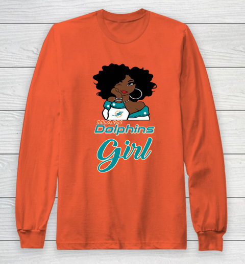 Miami Dolphins Girl NFL Long Sleeve T-Shirt 5