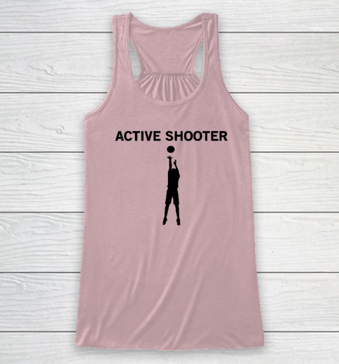 Active Shooter Basketball Lovers Racerback Tank 4