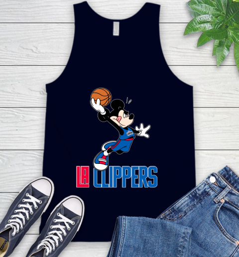 NBA Basketball LA Clippers Cheerful Mickey Mouse Shirt Tank Top 3