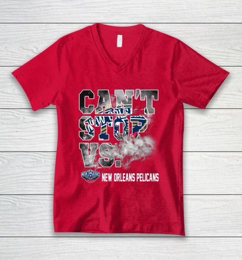 NBA New Orleans Pelicans Basketball Can't Stop Vs V-Neck T-Shirt 6
