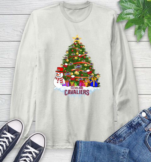 Cleveland Cavaliers Merry Christmas NBA Basketball Sports Long Sleeve T-Shirt 12