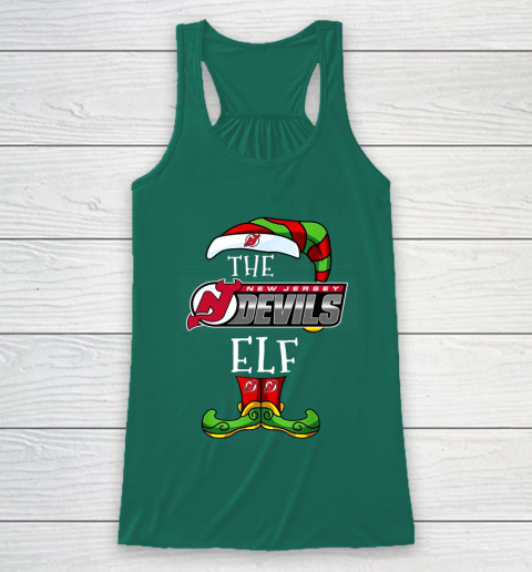 New Jersey Devils Christmas ELF Funny NHL Racerback Tank 5