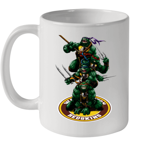 NFL Football Washington Redskins Teenage Mutant Ninja Turtles Shirt Ceramic Mug 11oz