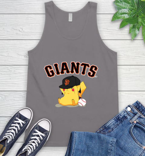 MLB Pikachu Baseball Sports San Francisco Giants Tank Top 7