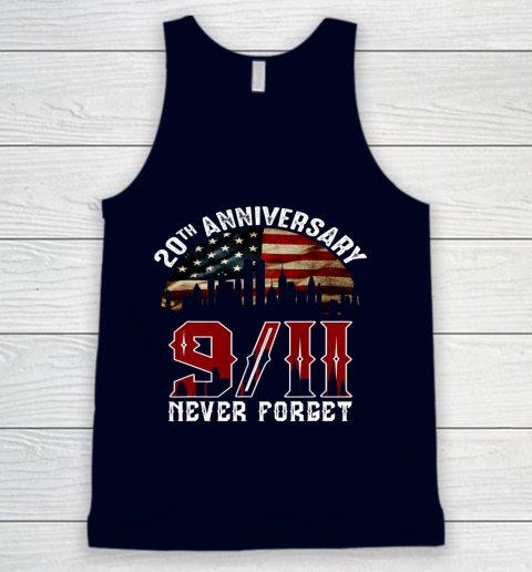 Never Forget 9 11 20th Anniversary Patriot Day 2021 Tank Top 2