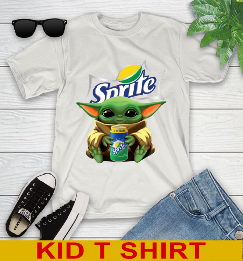 Star Wars Baby Yoda Hugs Sprite Soft Drink Shirt 112