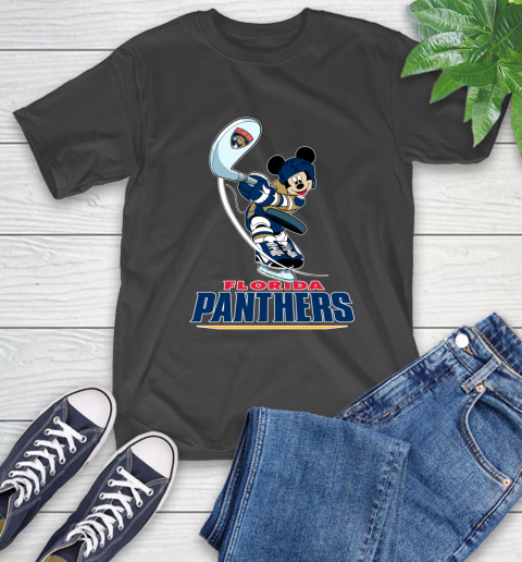 NHL Hockey Florida Panthers Cheerful Mickey Mouse Shirt T-Shirt