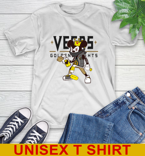 Vegas Golden Knights NHL Hockey Mickey Peace Sign Sports T-Shirt