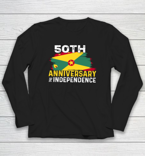 Grenada 50th Independence 50 Anniversary Grenadian Flag Long Sleeve T-Shirt