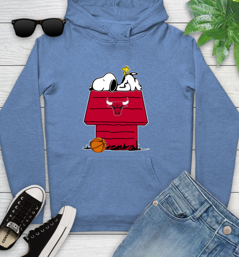 Chicago Bulls NBA Basketball Snoopy Woodstock The Peanuts Movie Youth Hoodie 12