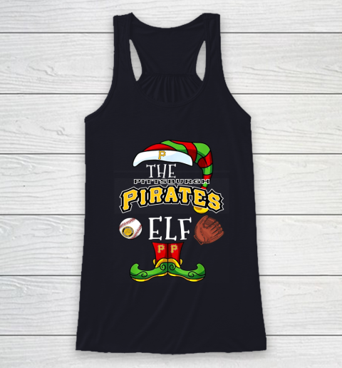 Pittsburgh Pirates Christmas ELF Funny MLB Racerback Tank 7