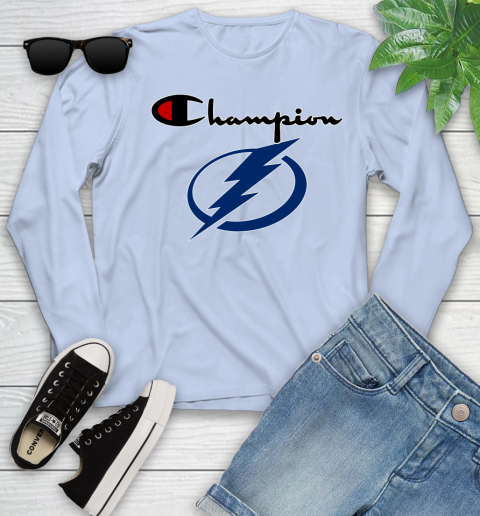 NHL Hockey Tampa Bay Lightning Champion Shirt Youth Long Sleeve 6
