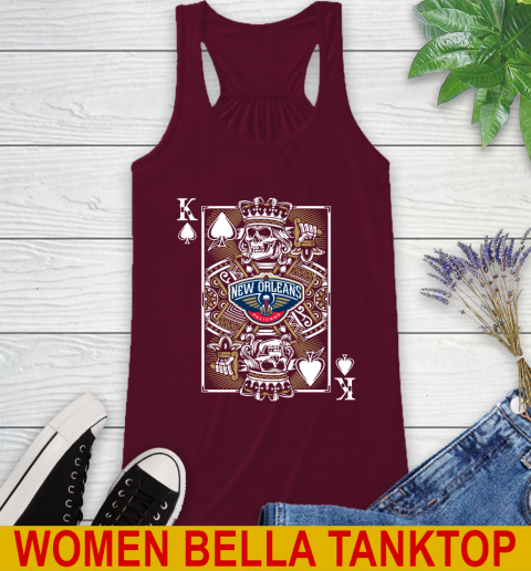 New Orleans Pelicans NBA Basketball The King Of Spades Death Cards Shirt Racerback Tank 2