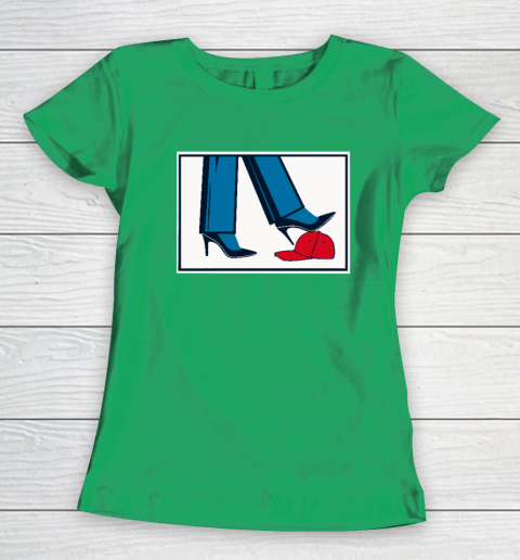 Kamala Harris Heels Stepping On Maga Hat Women's T-Shirt 4