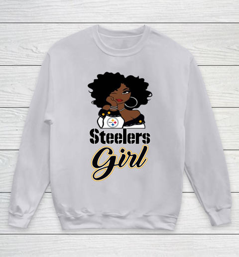 Pittsburgh Steelers Girl NFL Youth Sweatshirt 4