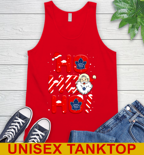Toronto Maple Leafs NHL Hockey Ho Ho Ho Santa Claus Merry Christmas Shirt Tank Top 5